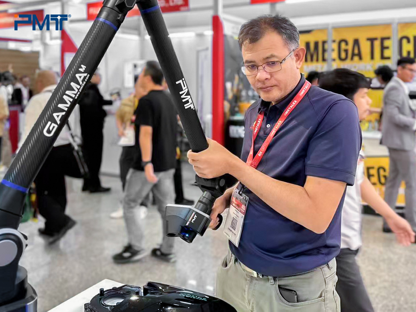 PMT派姆特-关节臂三坐标测量机-便携式三坐标-测量臂-泰国METALEX 2025现场产品展示图2