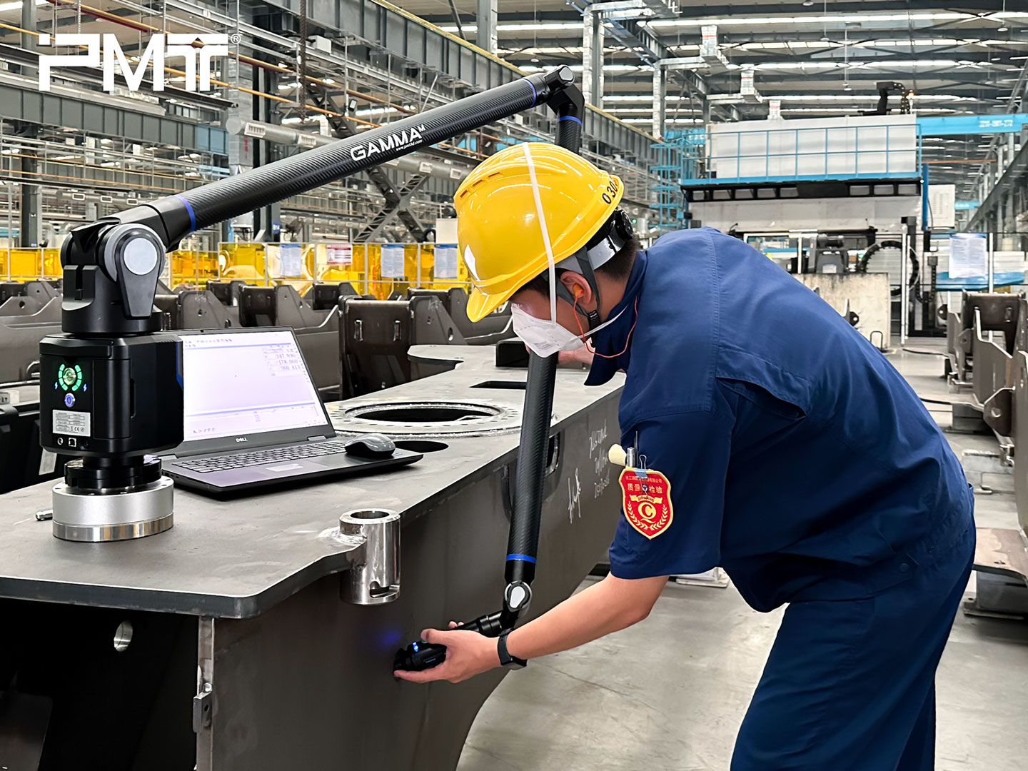 PMT派姆特关节臂测量机工程机械行业测量实拍图